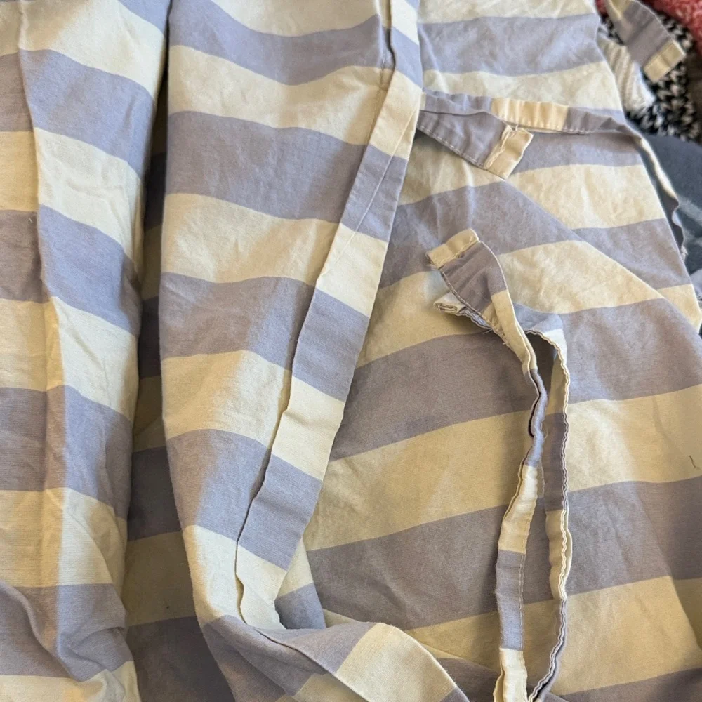 Striped Blue and White Duvet Cover - Classic Coastal Style